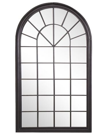 Wandspiegel schwarz Fensteroptik 77 x 130 cm TREVOL