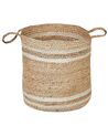 Conjunto de 3 cestas de yute natural/beige ZHOB_840639
