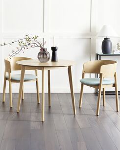 Tuoli vaalea puu/vaaleansininen 2 kpl MARIKANA Tuoli vaalea puu/vaaleansininen 2 kpl MARIKANA