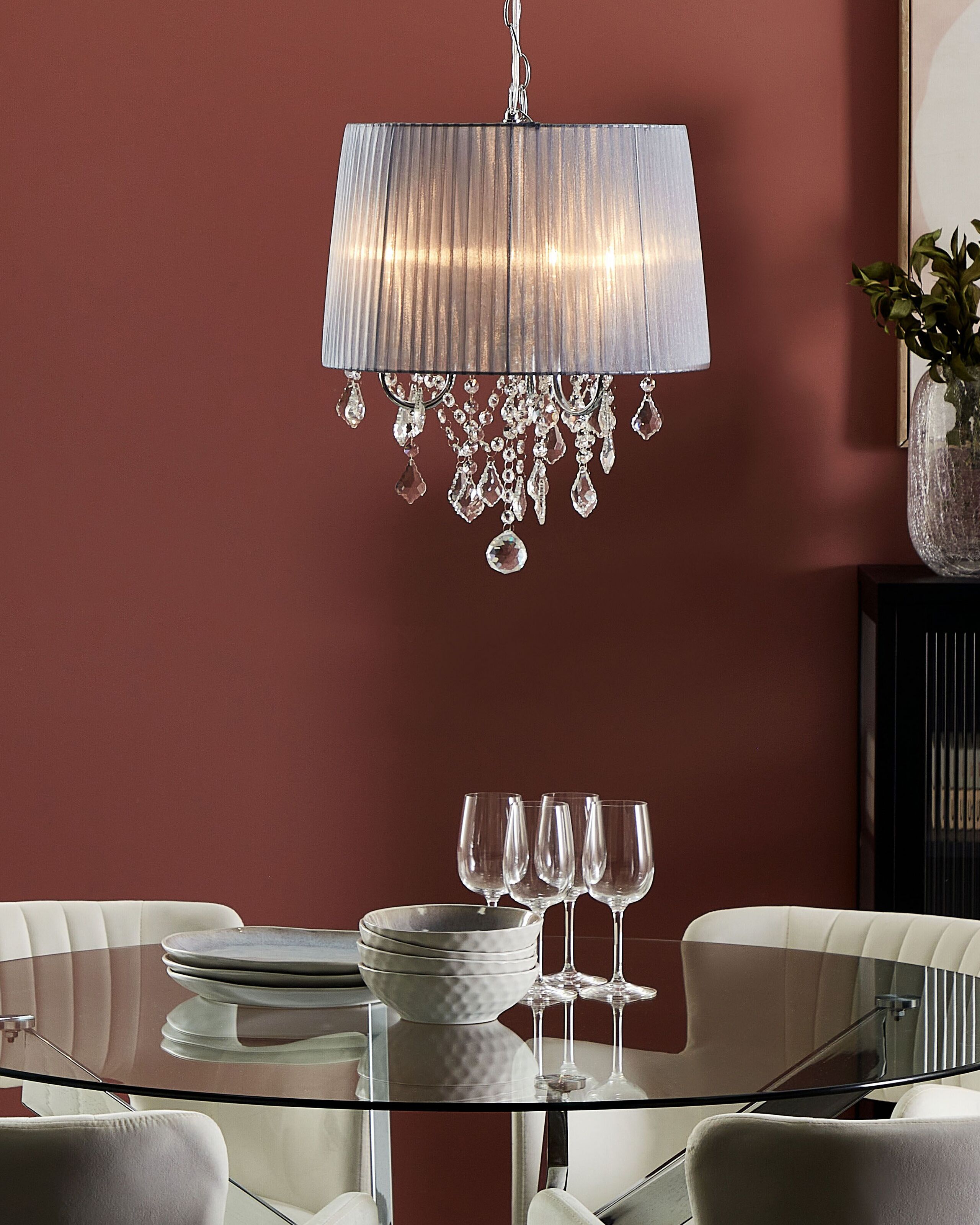 Lustre cinzento claro EVANS