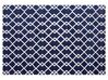 Tapis rectangulaire bleu 140 x 200 cm SERRES_688005