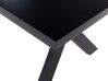 Eettafel hout zwart 180 x 100 cm LISALA_73664