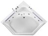 Banheira de hidromassagem de canto em acrílico branco com LED 211 x 150 cm CACERES_786831