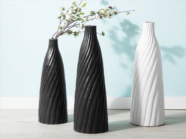 Dekorativ vase 45 cm svart FLORENTIA