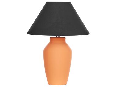 Keramická stolní lampa oranžová RODEIRO