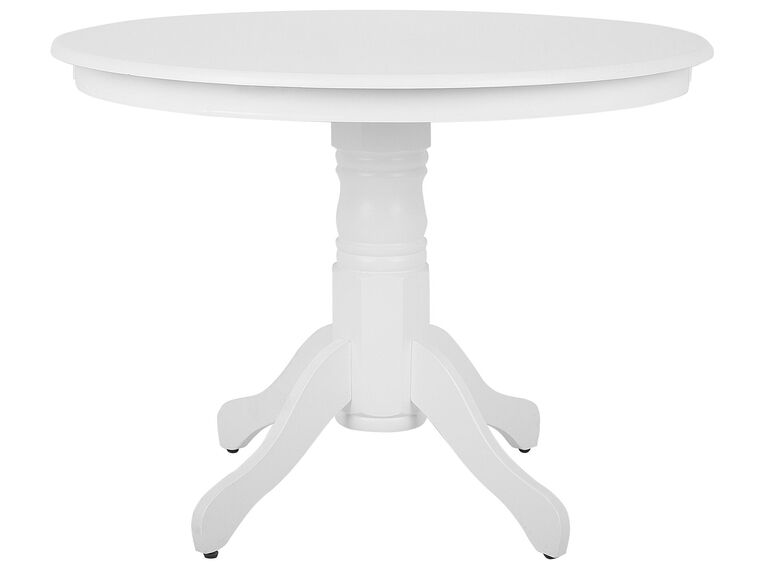 Tavolo tondo 100cm con base in legno bianco AKRON_714112