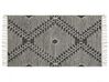 Tapis en coton 80 x 150 cm noir et blanc ARBAA_848943