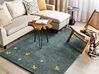 Vlněný koberec gabbeh 140 x 200 cm zelený CALTI_855808