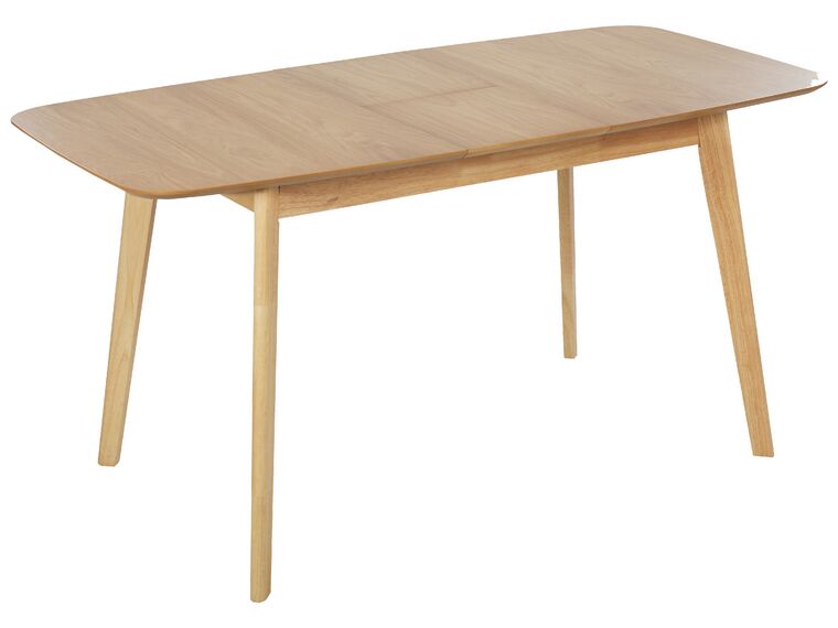Spisebord med udtræk 120/150 x 75 cm Lyst træ MADOX_879071