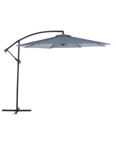 Grand parasol de jardin gris anthracite ⌀ 300 cm RAVENNA