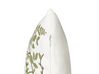 Baumwollkissen mit Blumenmuster 30 x 50 cm Weiß und Grün 2er-Set ZALEYA_914051