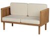 6 Seater Acacia Wood Garden Sofa Set Light BARATTI_830570