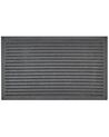 Doormat Striped Pattern Natural and Black ZAGROS_905642