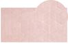 Koberec z umělé zaječí kožešiny 80 x 150 cm růžový THATTA_866756