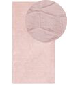 Tappeto pelle sintetica rosa 80 x 150 cm THATTA_866756