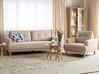 Corduroy Living Room Set Beige TUVE_912186
