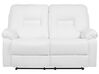 Faux Leather Manual Recliner Living Room Set White BERGEN_681584