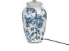 Porcelánová stolná lampa biela/modrá BELUSO_883005