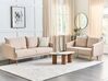 Sofa Set Samtstoff beige 5-Sitzer mit goldenen Beinen MAURA_913002
