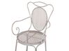 Zestaw 2 krzeseł ogrodowych metalowy szary CILENTO_763390