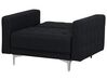 Conjunto de sofás reclináveis com 5 lugares em tecido cinzento grafite ABERDEEN_715199