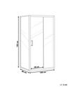 Tempered Glass Shower Enclosure 80 x 100 x 185 cm Silver YORO_787665
