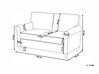 2-istuttava sohva sametti tummanharmaa RONNEBY_767090