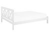 Wooden EU Super King Size Bed White TANNAY_734441