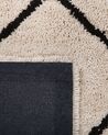 Teppich beige/schwarz 160 x 230 cm Shaggy ADALAR_747543