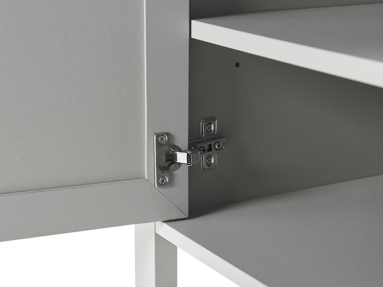 TV Stand Light Grey HONOLULU Beliani.co.uk