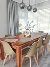 Acacia Dining Table 180 x 90 cm Light Wood TESA_820870