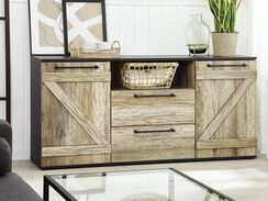 Sivupöytä ruskea-musta SALTER Sivupöytä ruskea-musta SALTER