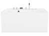 Baignoire îlot blanche 130 x 130 cm avec jets TAHUA_807831