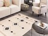 Bavlnený kelímový koberec 140 x 200 cm viacfarebný BERDIK_870021