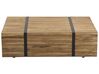 Mesa de centro de madera de teca clara/negro 110 x 69 cm GANDER_705511