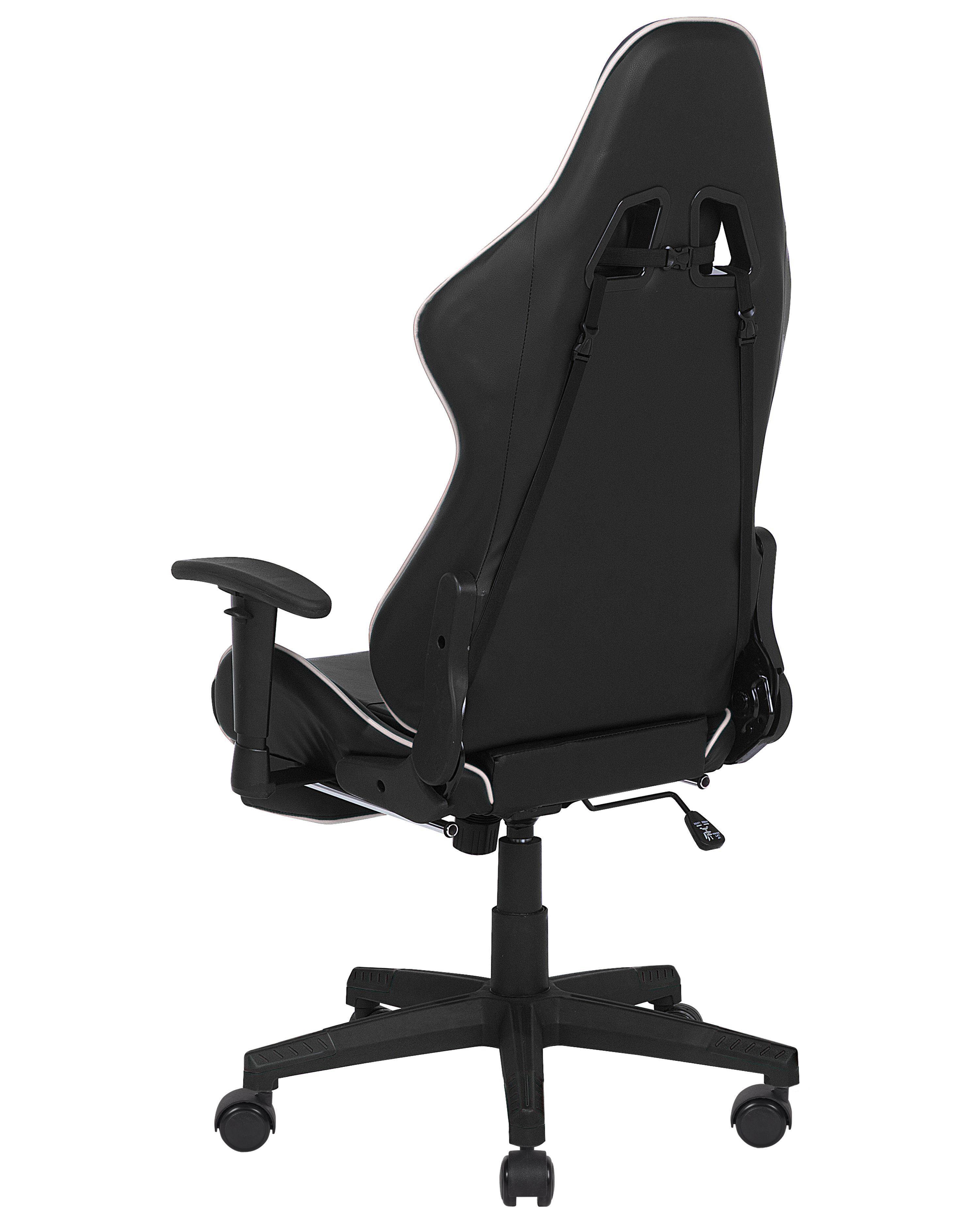 Gaming Chair Black and White VICTORY Beliani.co.uk