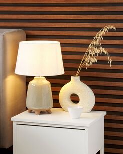 Pöytävalaisin keraaminen harmaa FAJARDO Pöytävalaisin keraaminen harmaa FAJARDO