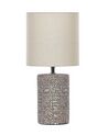 Lámpara de mesa de cerámica marrón 43 cm IDER_822353