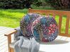 Set med 2 kuddar för utomhusbruk blommönster ⌀ 40 cm flerfärgad CASTELARO_881188