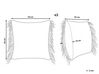 Set of 2 Cotton Macrame Cushions with Tassels 45 x 45 cm Beige BESHAM_904595