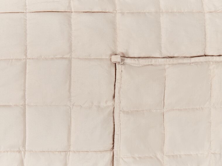 9kg Weighted Blanket 150 x 200 cm Beige NEREID Beliani.fr