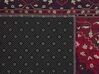 Teppich rot orientalisches Muster 70 x 200 cm Kurzflor VADKADAM_831437