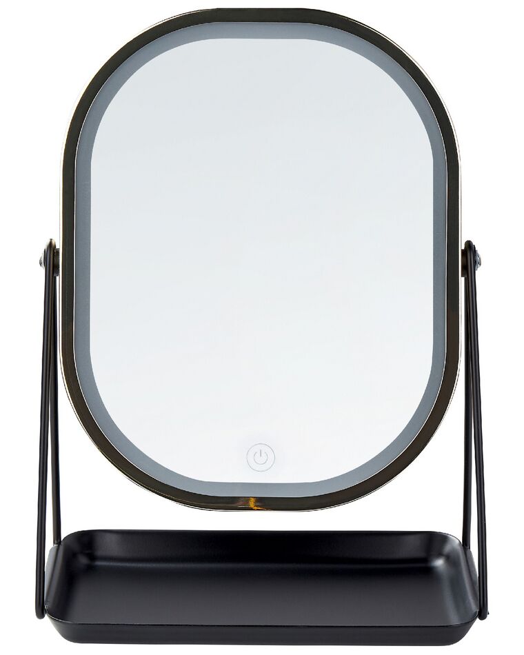 Specchio da tavolo LED oro 20 x 22 cm DORDOGNE_848528
