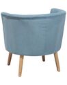 Fabric Tub Chair Blue ODENZEN_763679