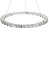 Lampa wisząca LED kryształowa srebrna MAGAT_824682