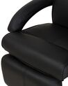 Faux Leather Recliner Chair Black MIGHT_709345