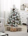 Künstlicher Weihnachtsbaum schneebedeckt 120 cm weiß MASALA_812966