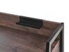 Schreibtisch dunkler Holzfarbton 120 x 50 cm 2 Schubladen HARWICH_808062