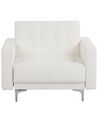 Faux Leather Armchair White ABERDEEN_739507