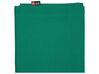 	Puf cojín de poliéster verde esmeralda 140 x 180 cm FUZZY_708902